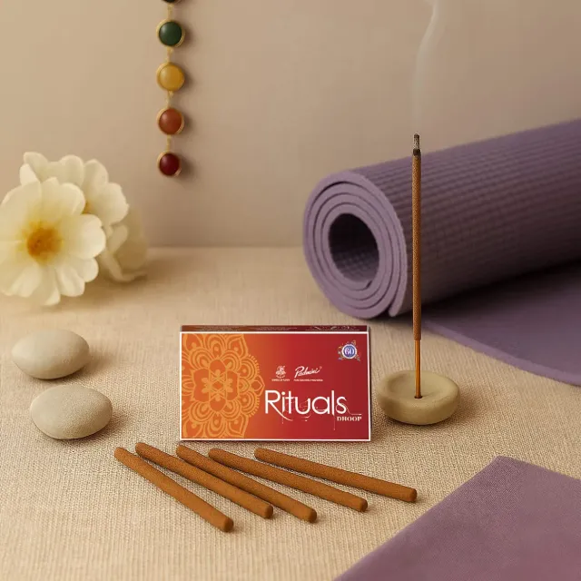 Padmini Ritual Dhoop incenso pack de 3 aroma sândalo e ervas