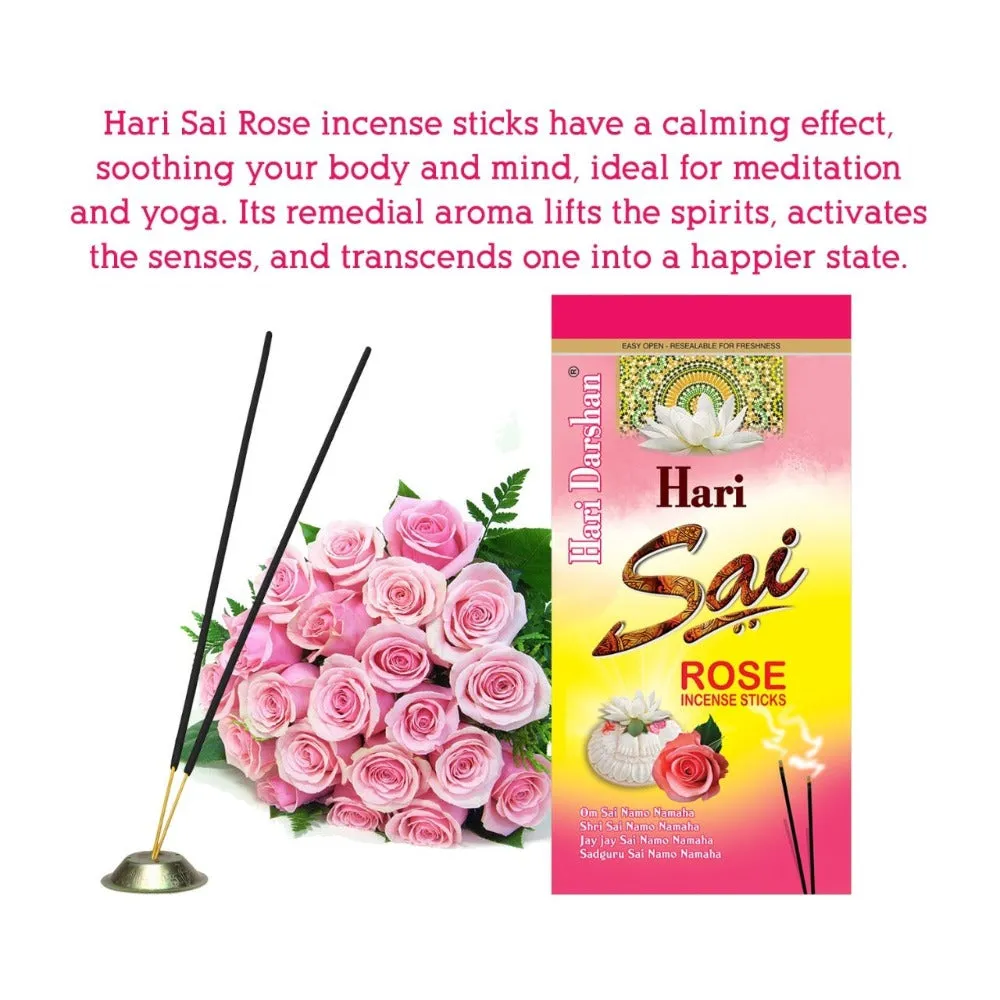 Hari Darshan Hari Sai Incenso Sândalo Rosa Pack 4