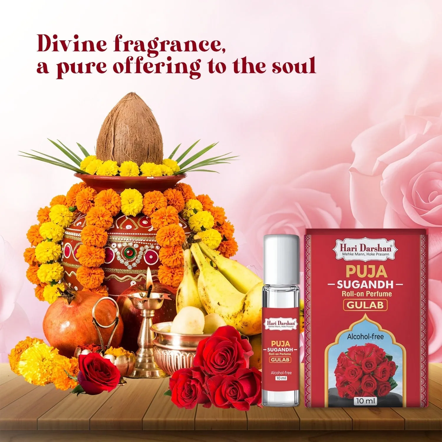 Hari Darshan Puja Sugandh perfume roll-on devoção