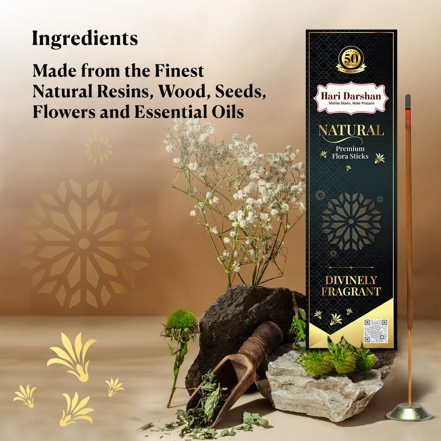 Hari Darshan NATURAL Premium Flora incenso floral