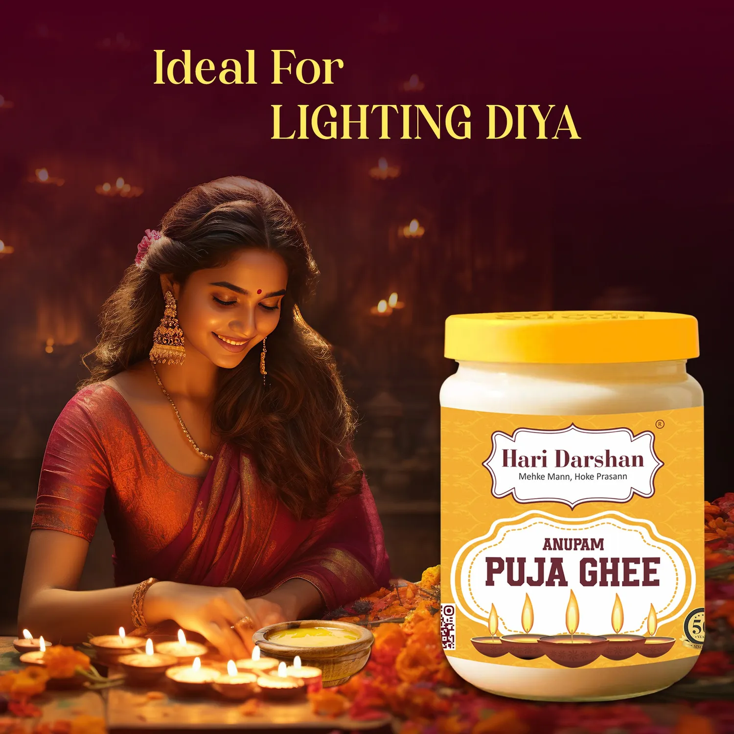 Hari Darshan Anupam Puja Ghee ghee para diya