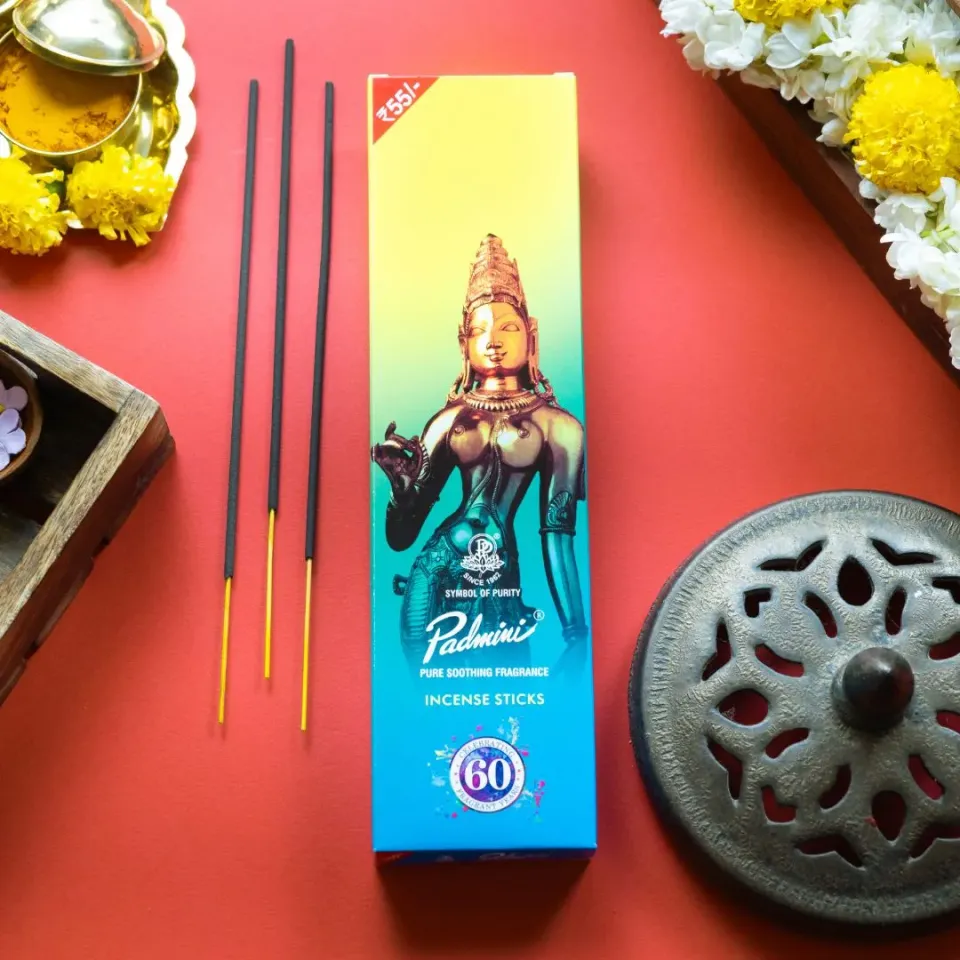 Padmini Incense incenso pack de 4 especiado e âmbar