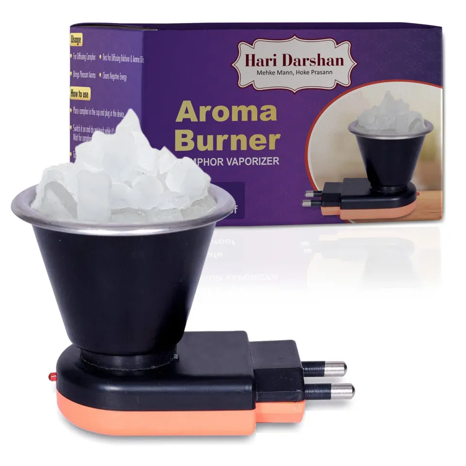Hari Darshan Aroma Burner difusor elétrico cânfora casa serena