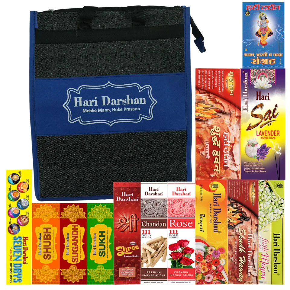 Hari Darshan Multi-Fragrance incenso puja sortido bolsa