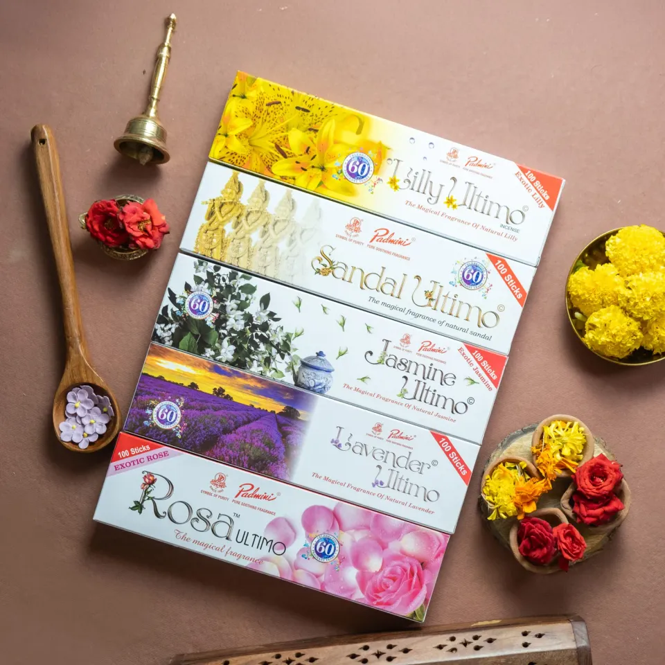 Padmini Ultimo Combo agarbatti incenso 5 aromas