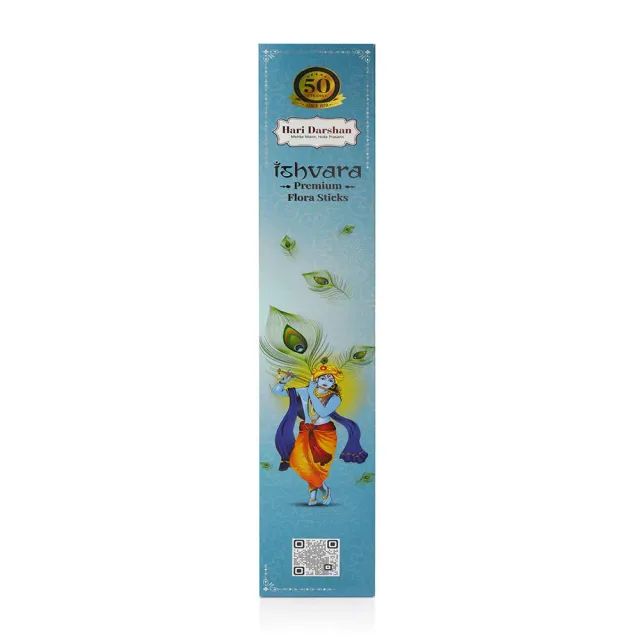 Hari Darshan Ishvara Premium Flora pau de incenso 40 cm 8 varetas