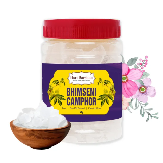 Hari Darshan BHIMSENI CAMPHOR cânfora em cristais