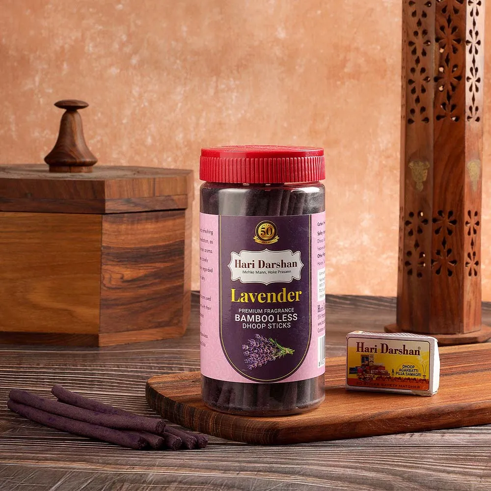 Hari Darshan Dhoop Sticks sem bambu incenso