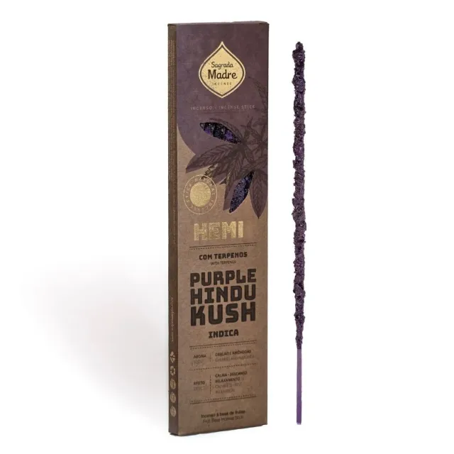 Sagrada Madre Hem Purple Hindu Kush incenso 6 varetas