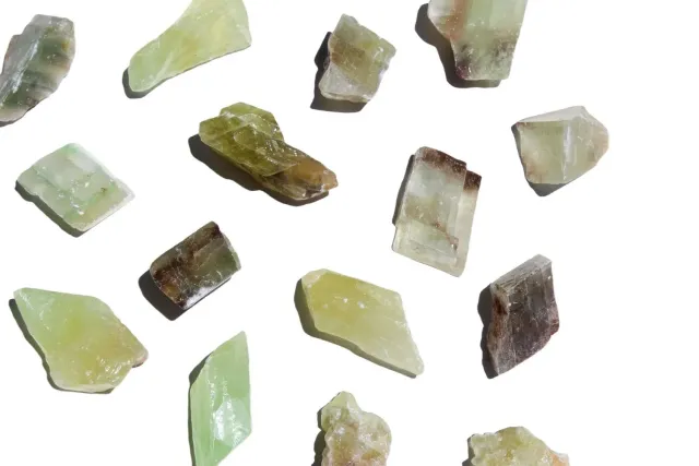 MoshCristais Calcite Verde pedra em bruto
