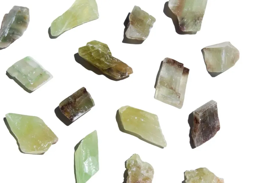 MoshCristais Calcite Verde pedra em bruto