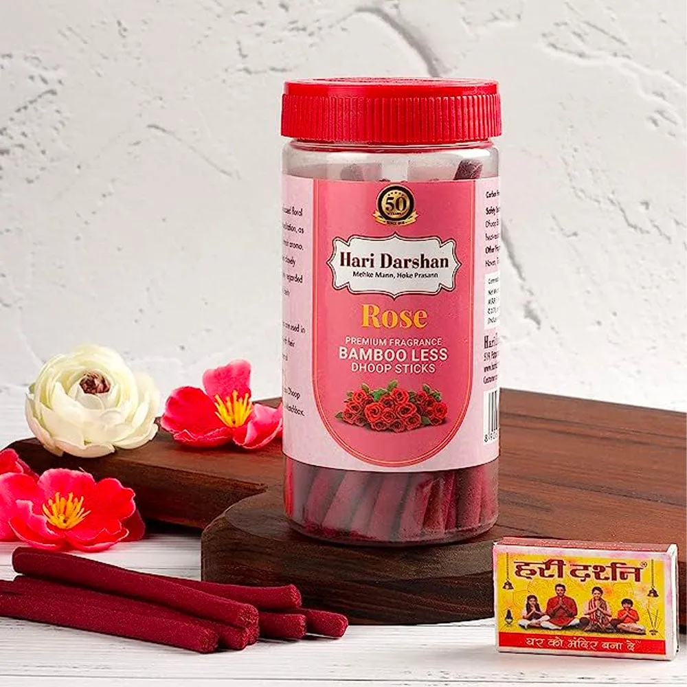 Hari Darshan Dhoop Sticks sem bambu incenso