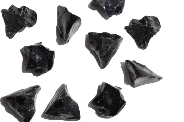 MoshCristais Obsidiana Pedra em Bruto Natural