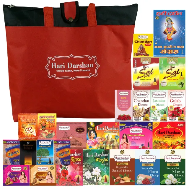 Hari Darshan Premium Multi-Fragrance Dhoop conjunto de incensos