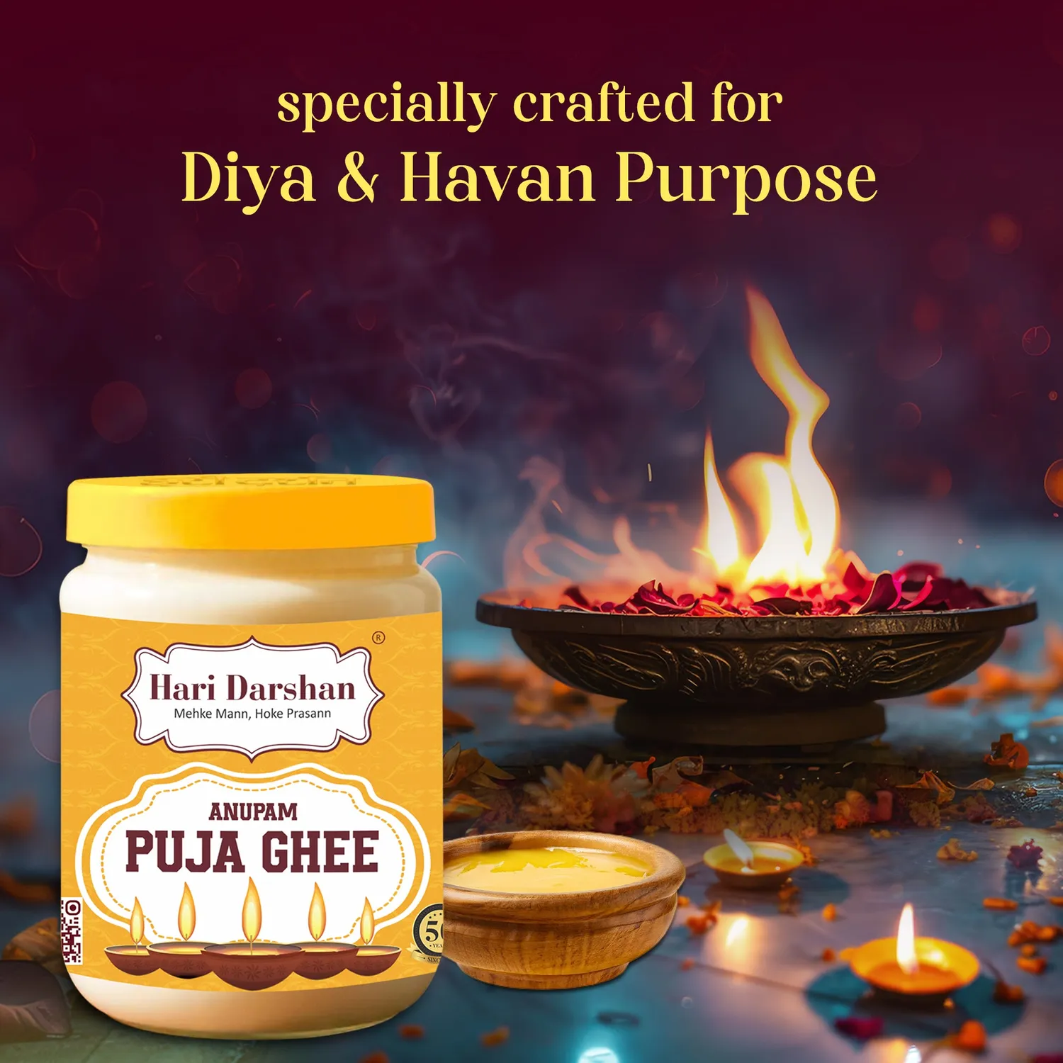 Hari Darshan Anupam Puja Ghee ghee para diya