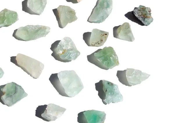 MoshCristais Fluorite Verde Pedra em Bruto