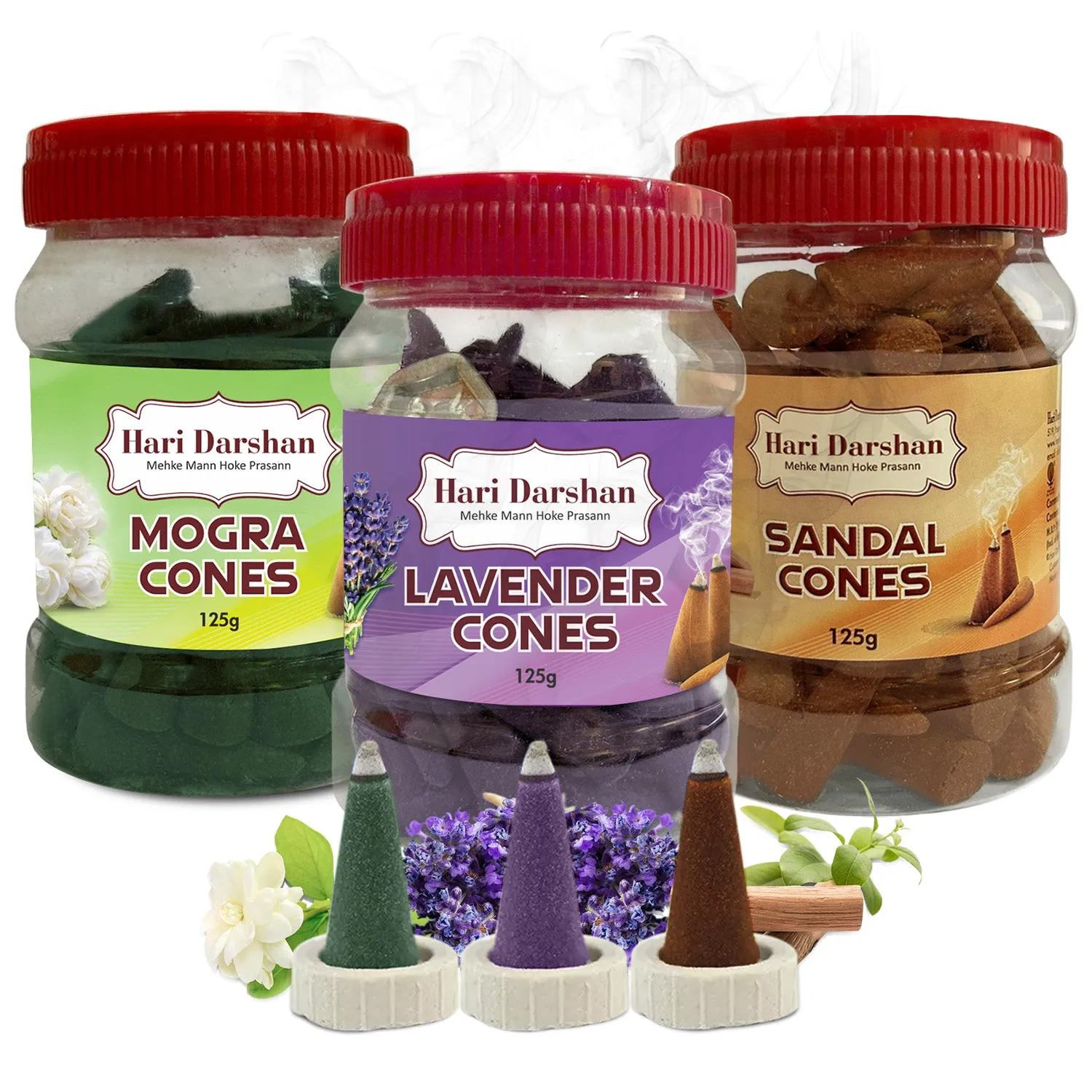 Hari Darshan Dhoop Cones Incenso Jarras Aromáticas