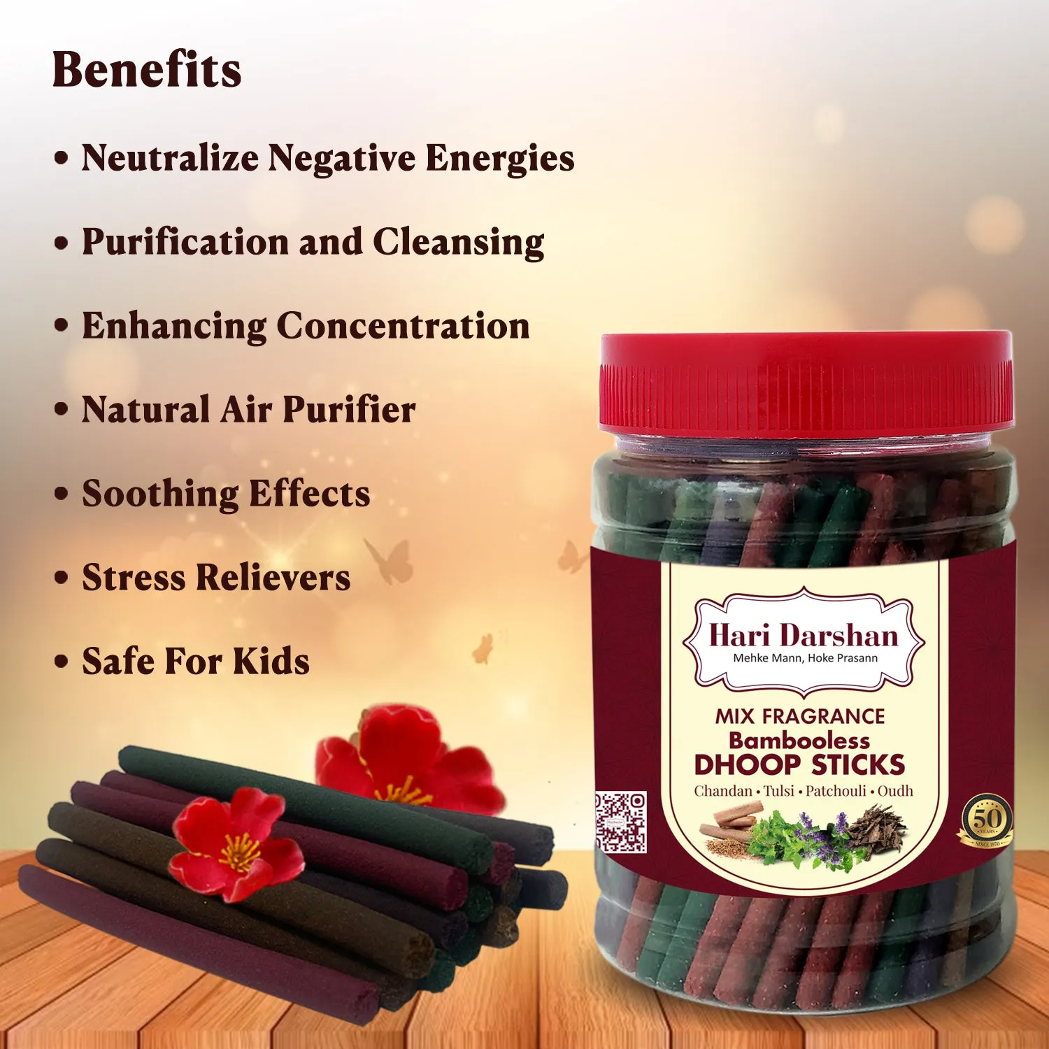 Hari Darshan dhoop sem bambu