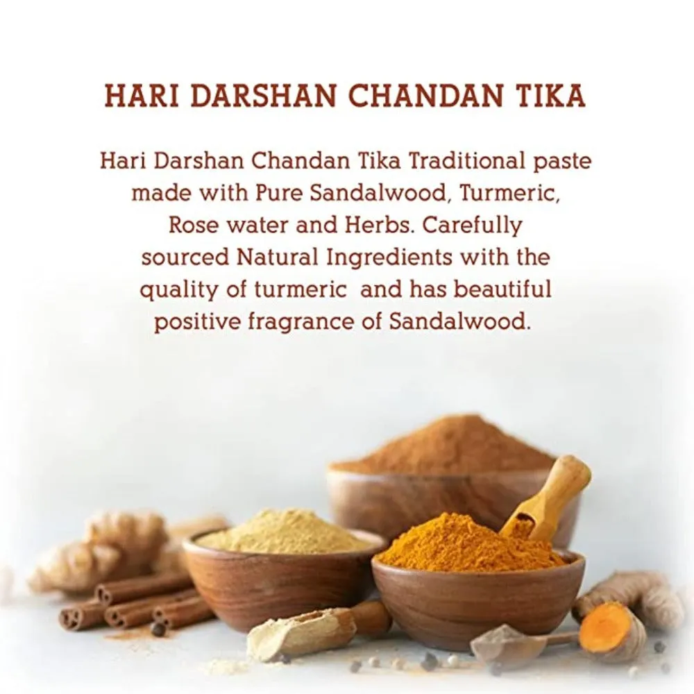 Hari Darshan Chandan Tika pasta de sândalo frasco 400 g