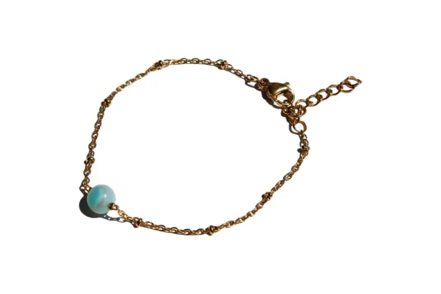 MoshCristais Aedos pulseira em aco calma