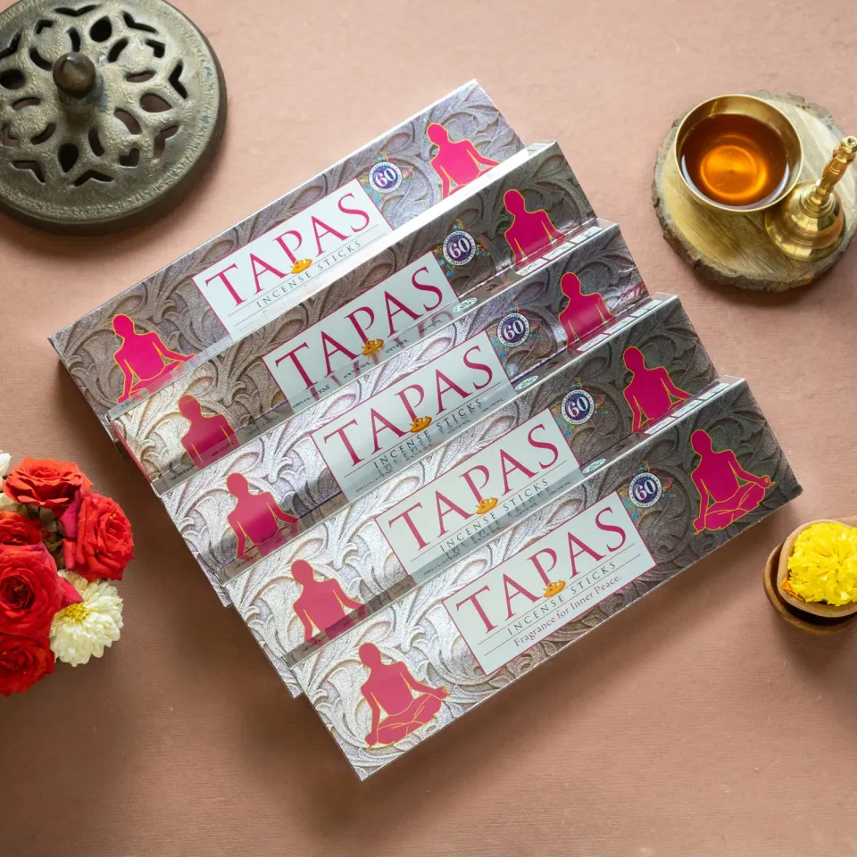 Padmini Tapas incenso pack de 5 floral e âmbar