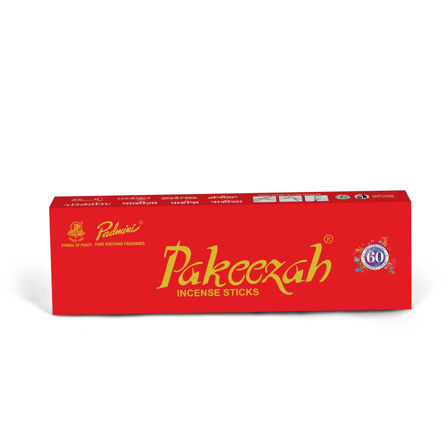Padmini Pakeezah Agarbatti incenso pack de 2 aroma floral e âmbar