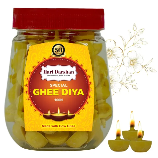 Hari Darshan lamparinas de ghee prontas a usar