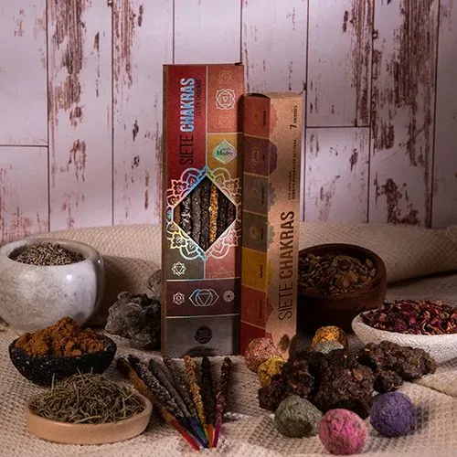 Sagrada Madre 7 Chakras incenso 7 varetas 1h harmonia