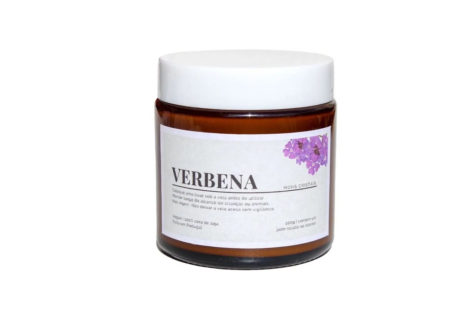 MoshCristais Vela aromática vela soja com cristal
