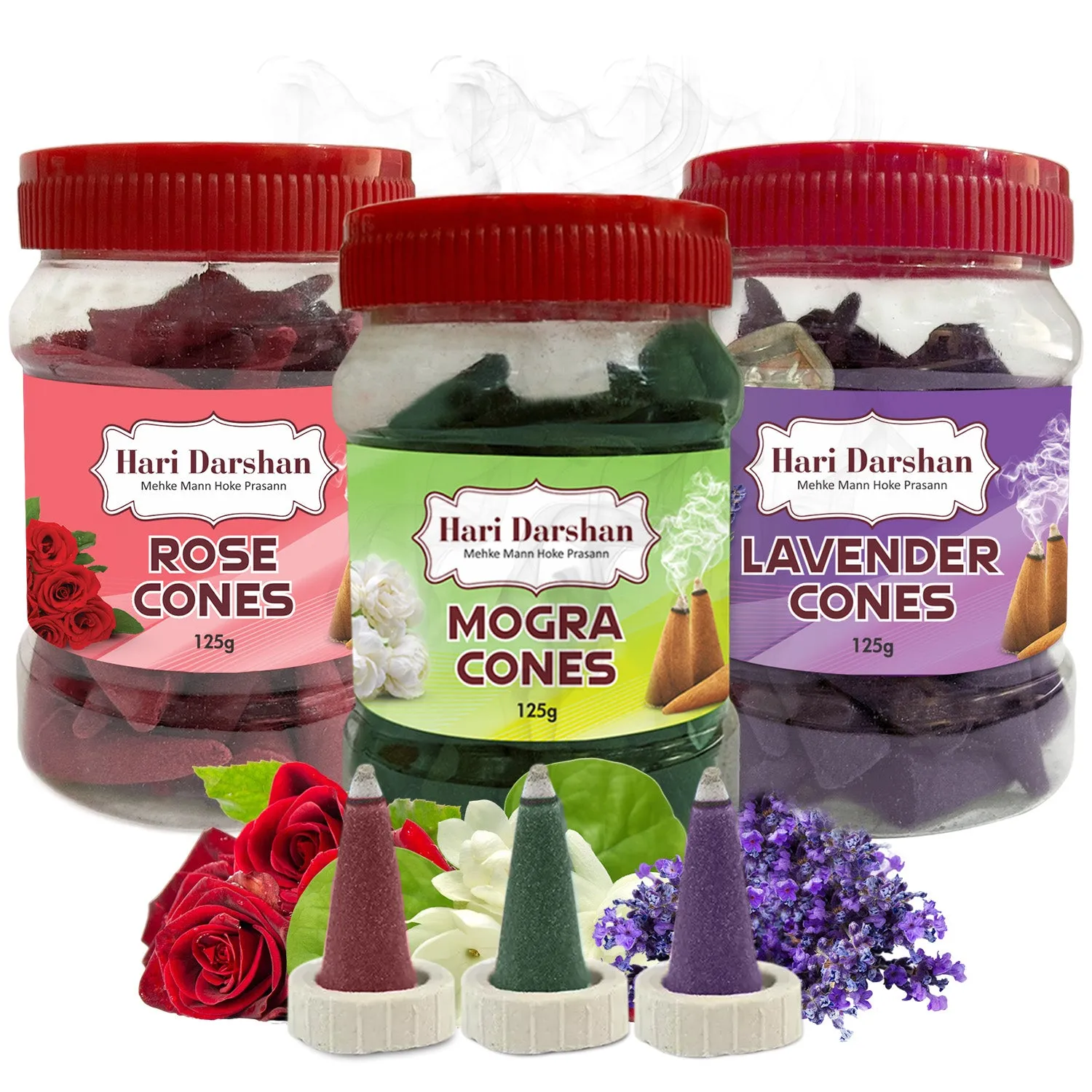 Hari Darshan Dhoop Cones Incenso Jarras Aromáticas