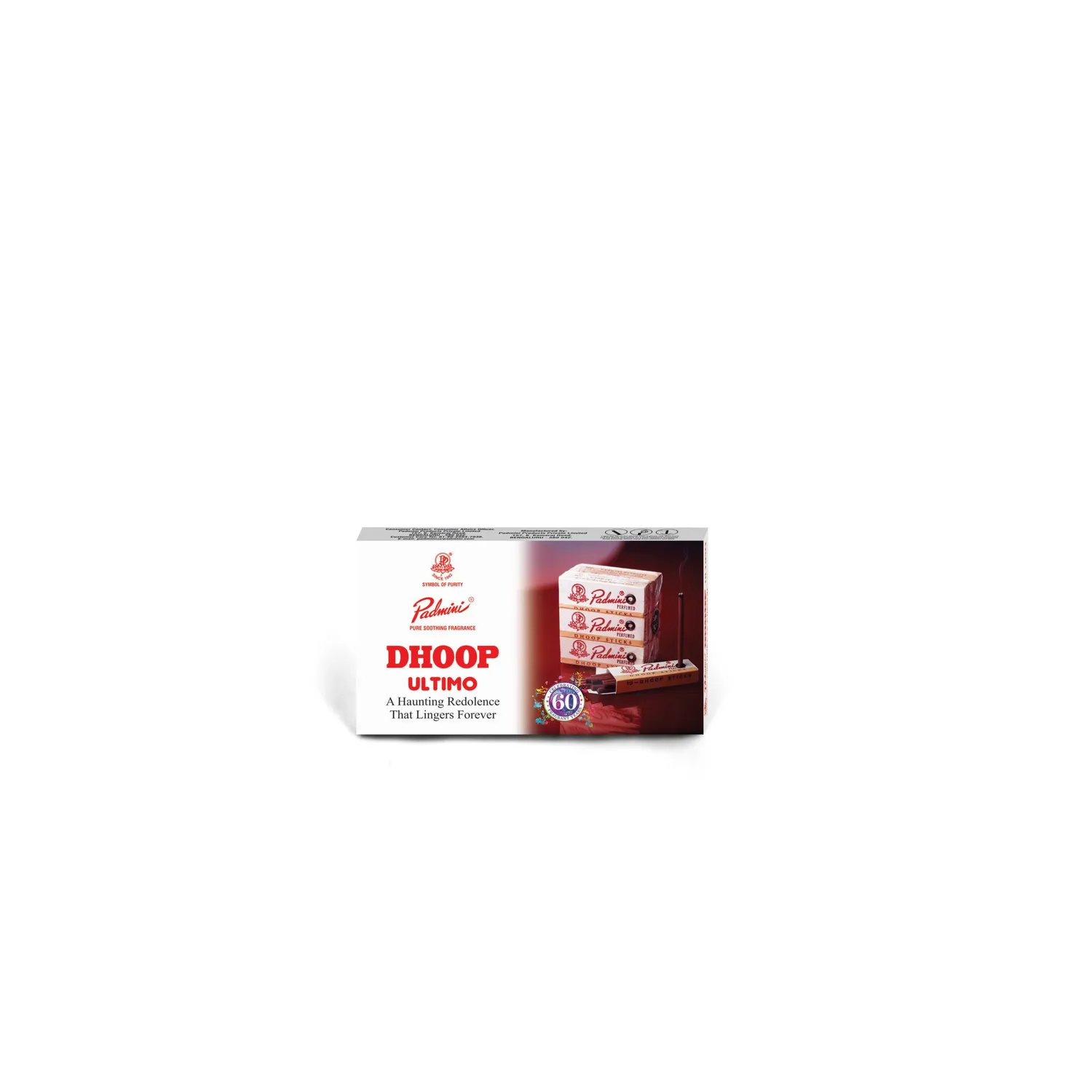 Padmini Ultimo Dhoop Incenso Pack 4 âmbar