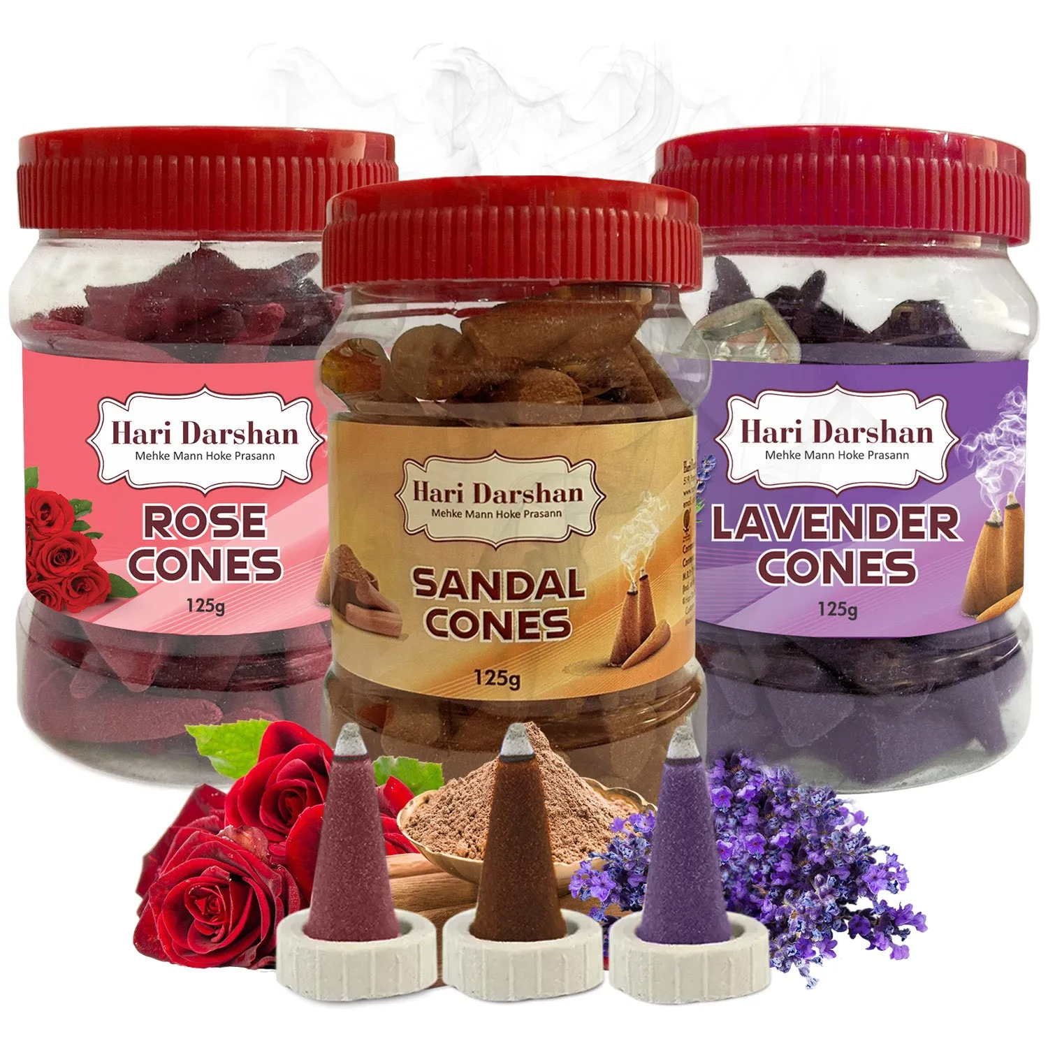 Hari Darshan Dhoop Cones Incenso Jarras Aromáticas