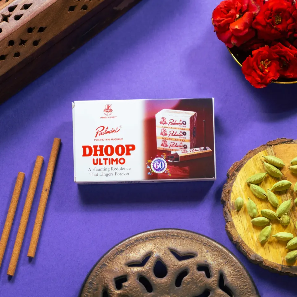 Padmini Ultimo Dhoop Incenso Pack 4 âmbar