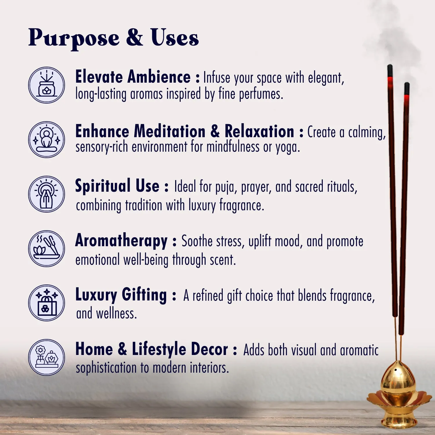 Hari Seva Perfume Collection incenso 4 aromas luxo