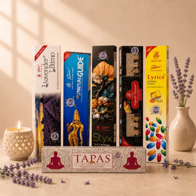 Padmini Festive incenso pack de 6 aromas festivos