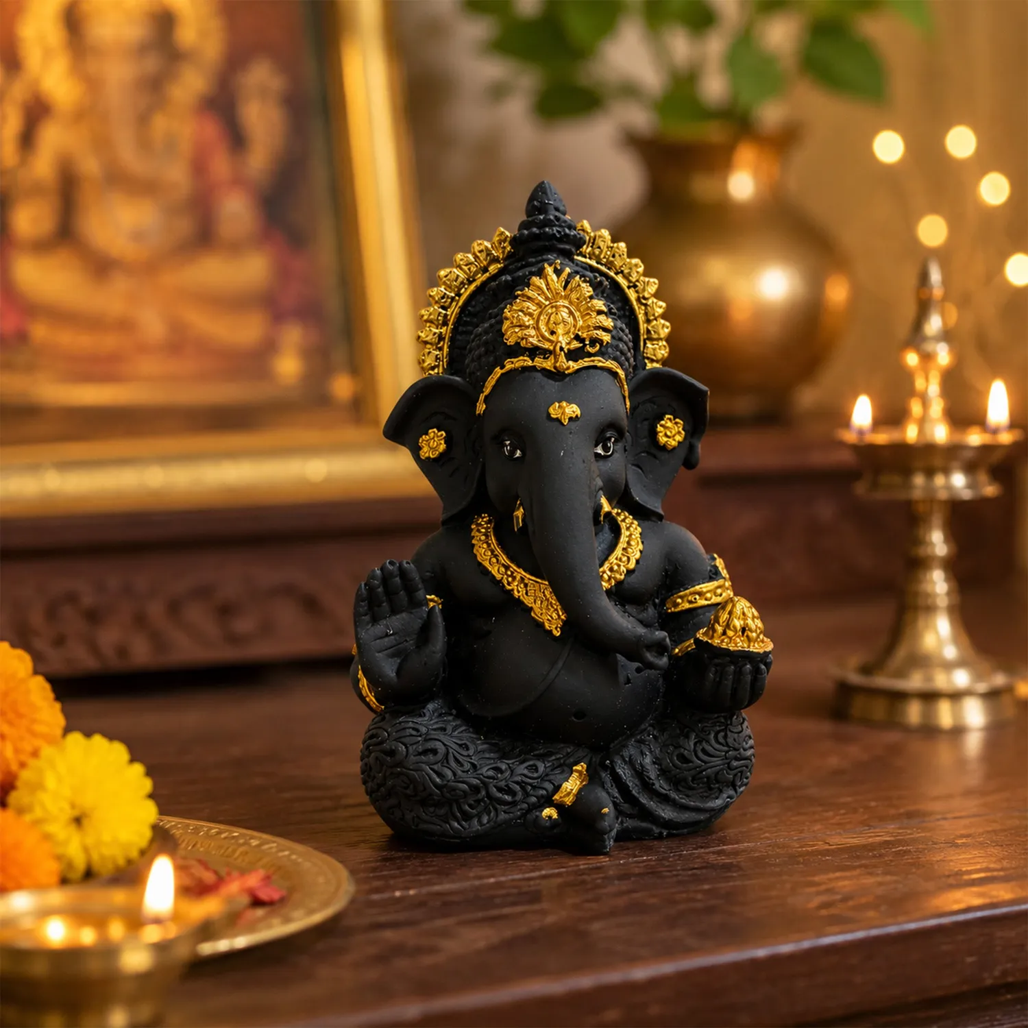 Hari Darshan Mini Ganesh Statue estátua