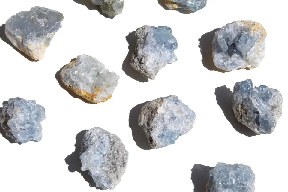 MoshCristais Drusa de Celestite