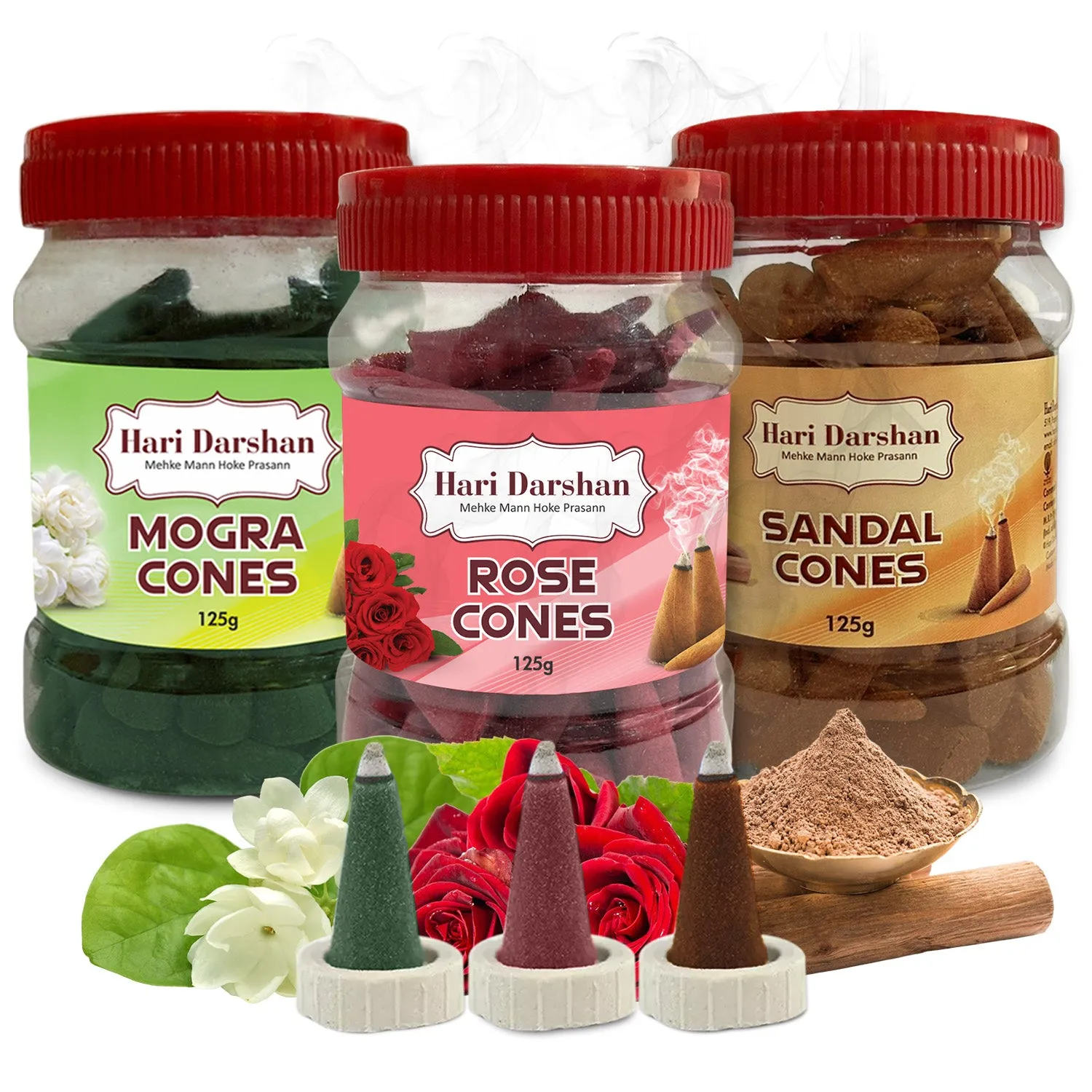 Hari Darshan Dhoop Cones Incenso Jarras Aromáticas