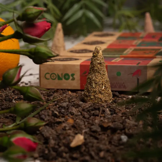 Sagrada Madre Cone Calêndula incenso 8 cones floral