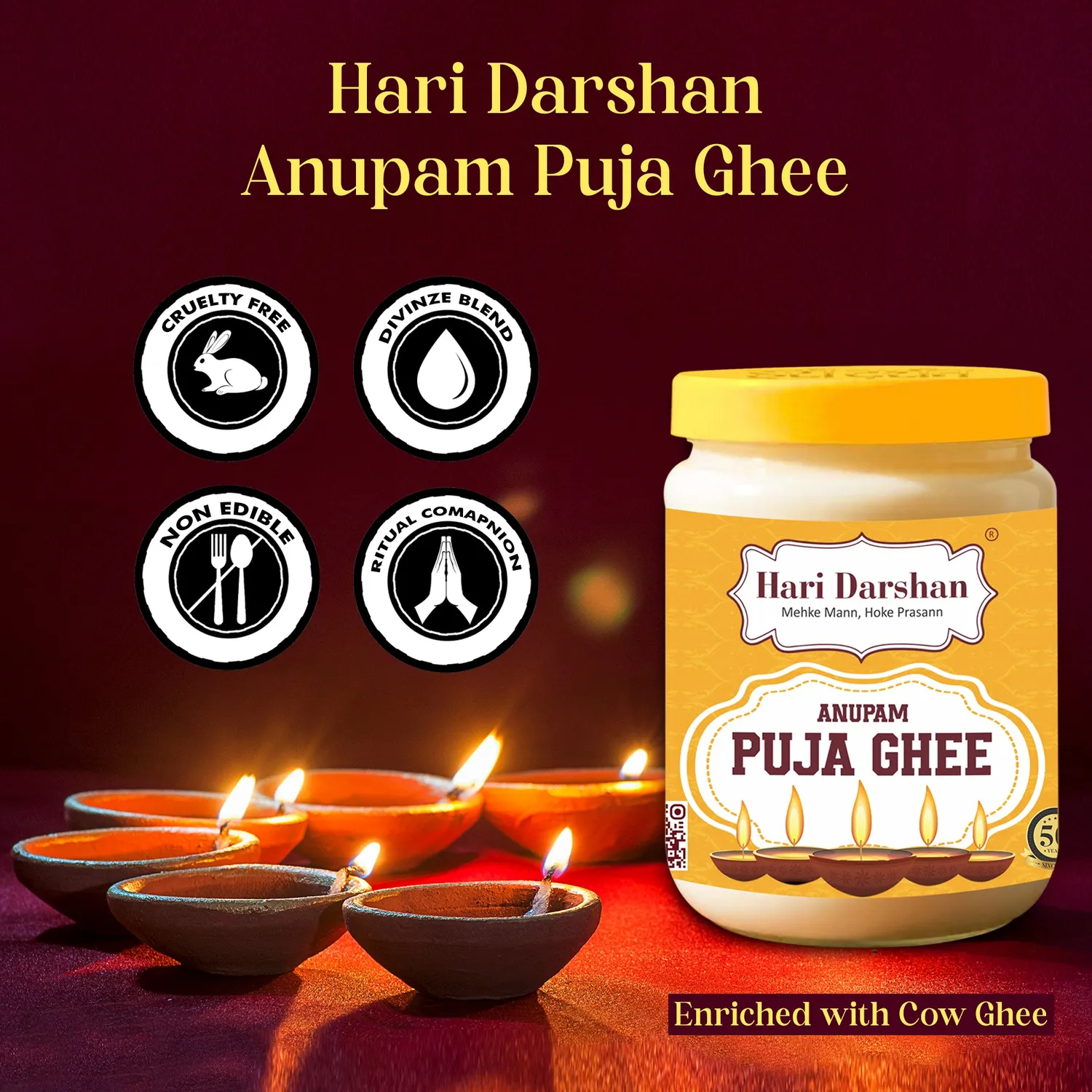 Hari Darshan Anupam Puja Ghee ghee para diya