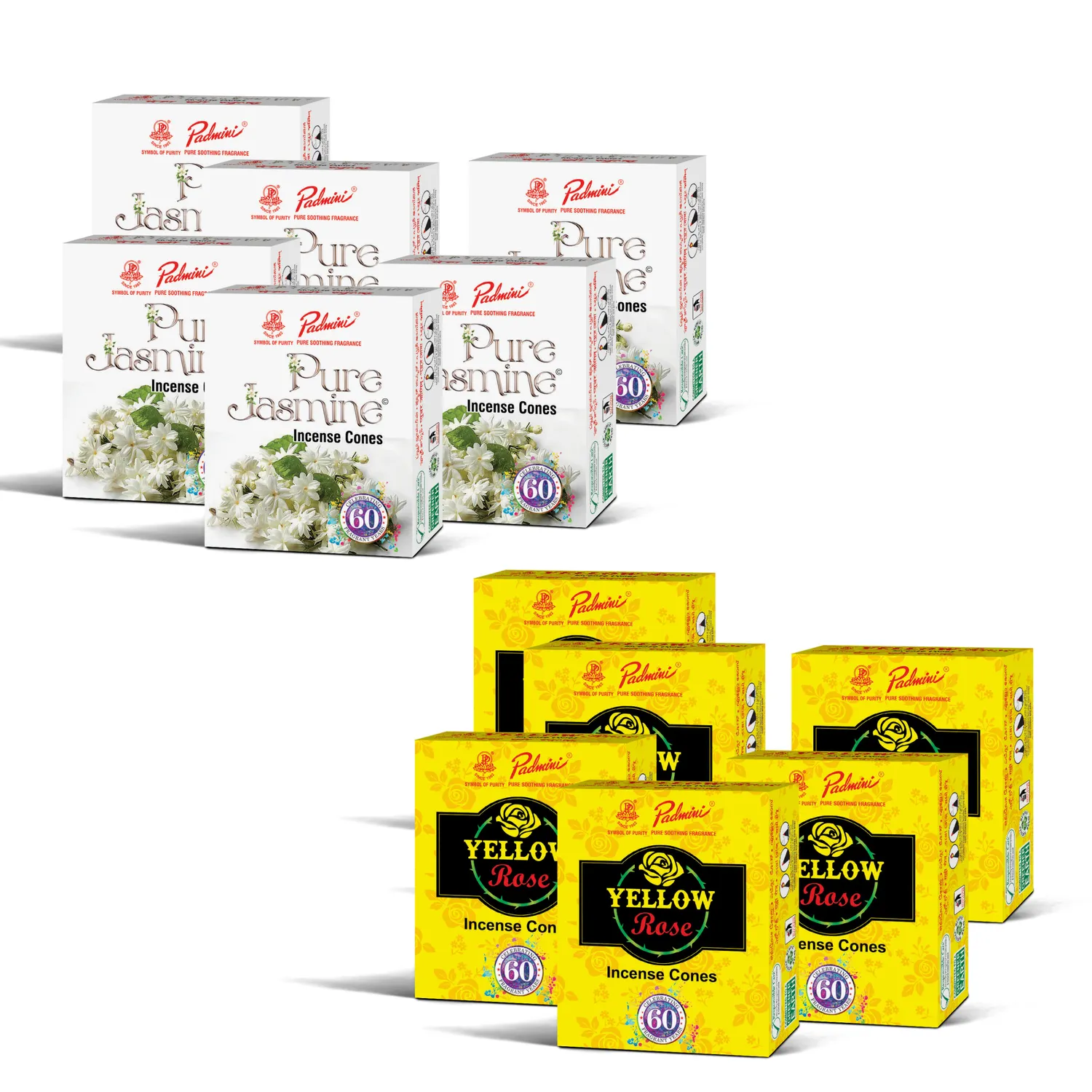 Padmini Cone Combo incenso 12 packs puja